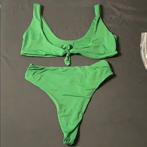 Dark Green Two Piece